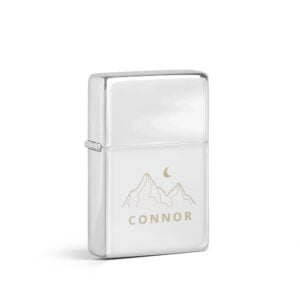 Indgraveret lighter med navn