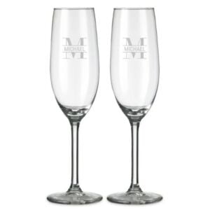 Personlige champagneglas med navn