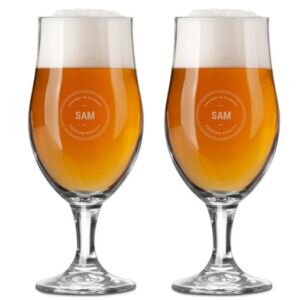 Personlige ølglas med navn