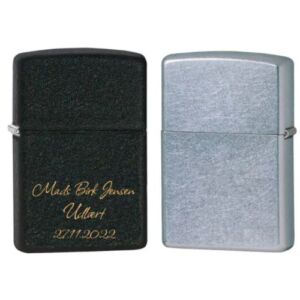 Zippo lighter med indgravering